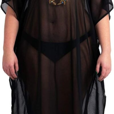 Miss Lavish London Hand Embroidered Caftans for Womens - Beach Cover Ups Kimono Dress - Kaftan Style Maxi Dresses