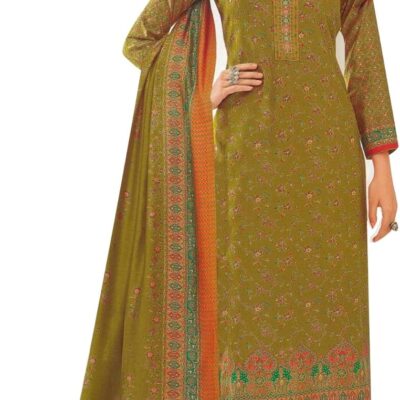 ladyline Modal Silk Printed Embroidered Salwar Kameez Indian Bollywood Pakistani Dress