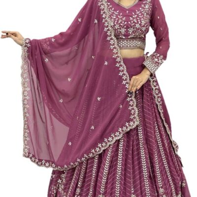 Crafted to Perfection The Embroidered Lehenga Choli For Women And Girls.