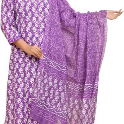 Rayon Indian kurta set Dresses For Women Purple Kurta Pant With Dupatta Set