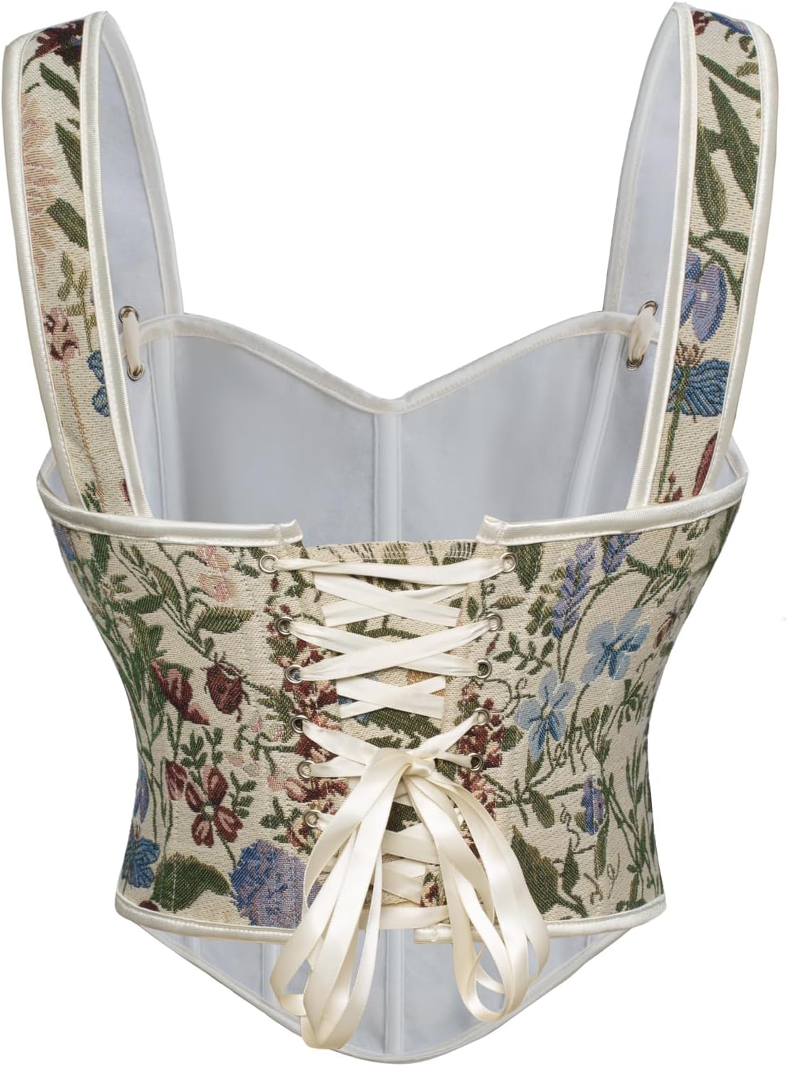 Scarlet Darkness Corset Tops for Women Sweetheart Neckline Floral Corset with Zipper Size 6-18 - Image 2