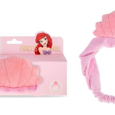 MAD Beauty Disney Pure Princess Ariel Make-Up Headband, Keeps Hair Neatly Tucked Away Out of Face, Comfortable, Soft Costume Headband, Use While Doing Make-Up, Applying Creams, or Face Masks