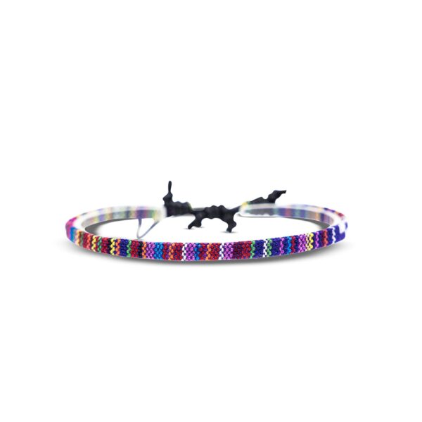 Boho Surfer Anklet Unisex - Ethnic Ankle Bracelet Women & Men - Handmade Beach Jewelry & Festival Accessories - 100% Waterproof & Adjustable - Thin String Rope Hippie Anklet (Deep Multi)