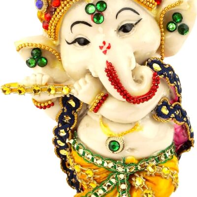 TIED RIBBONS Ganesh Statue | 5.5 inch | Ganesha Idol for Table Desktop Indian God Idol Figurine Gifts | Ganesh Decorations for Home | Indian God Idol Return Gifts | Ganeshs Statues for Car Dashboard