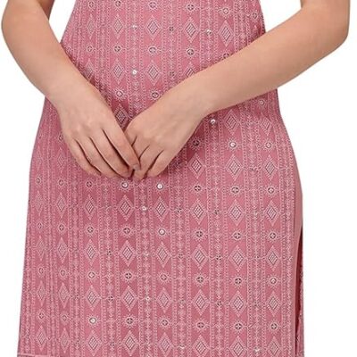 Shopping Queen Women's Georgette Chikankari lucknowi Kurta palazzo Set