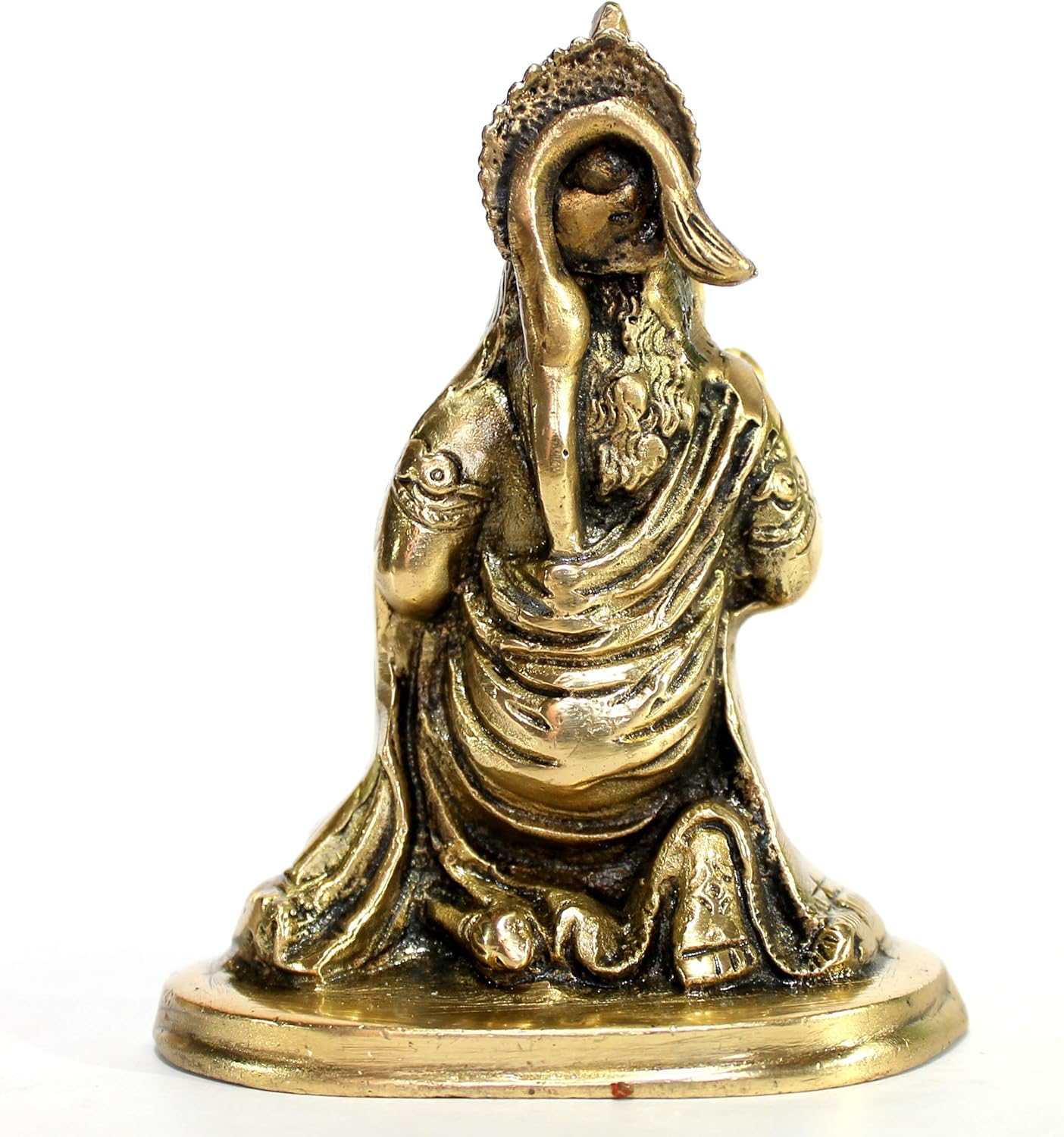 eSplanade Brass Hanuman Bajrangbali Anjeneya Pavan Putra Murti Idol Statue Murti Figurine for pooja and home decor (12.5 cms) - Image 5