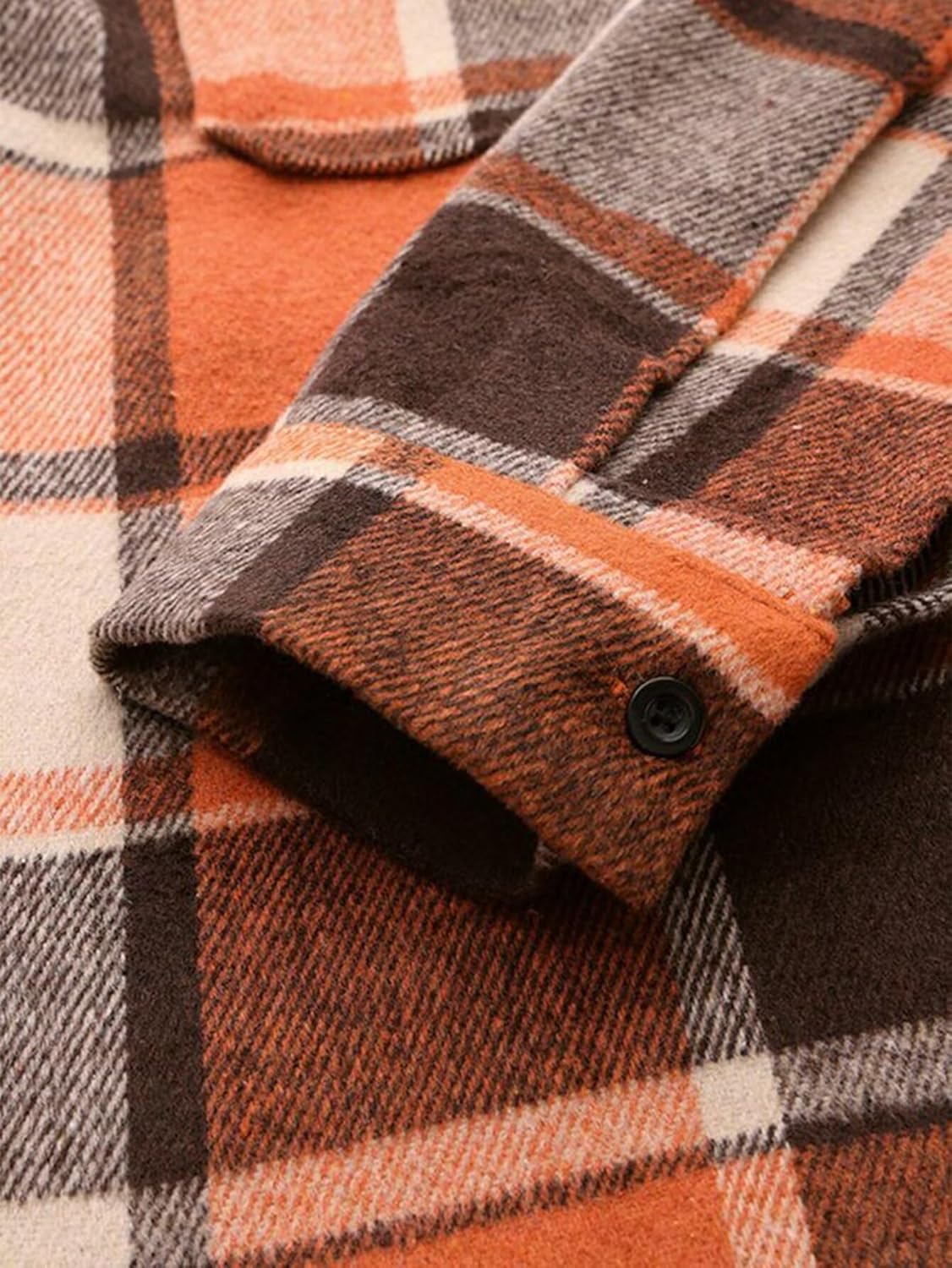 Flamingals Womens Flannel Shirts Long Sleeve Shirts Plaid Button Down Jacket Casual Business Fashion Blouse Tops - Image 6