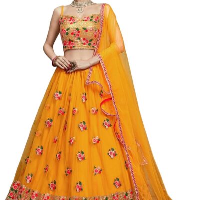 Navratri Wedding Chaniya Lehenga Choli for Women Ready to Wear with Stitched Blouse Dupatta