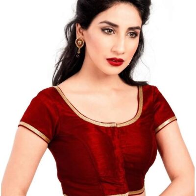 Designer Digital Printed indian sarees traditional dupion silk Blouse with sleeves