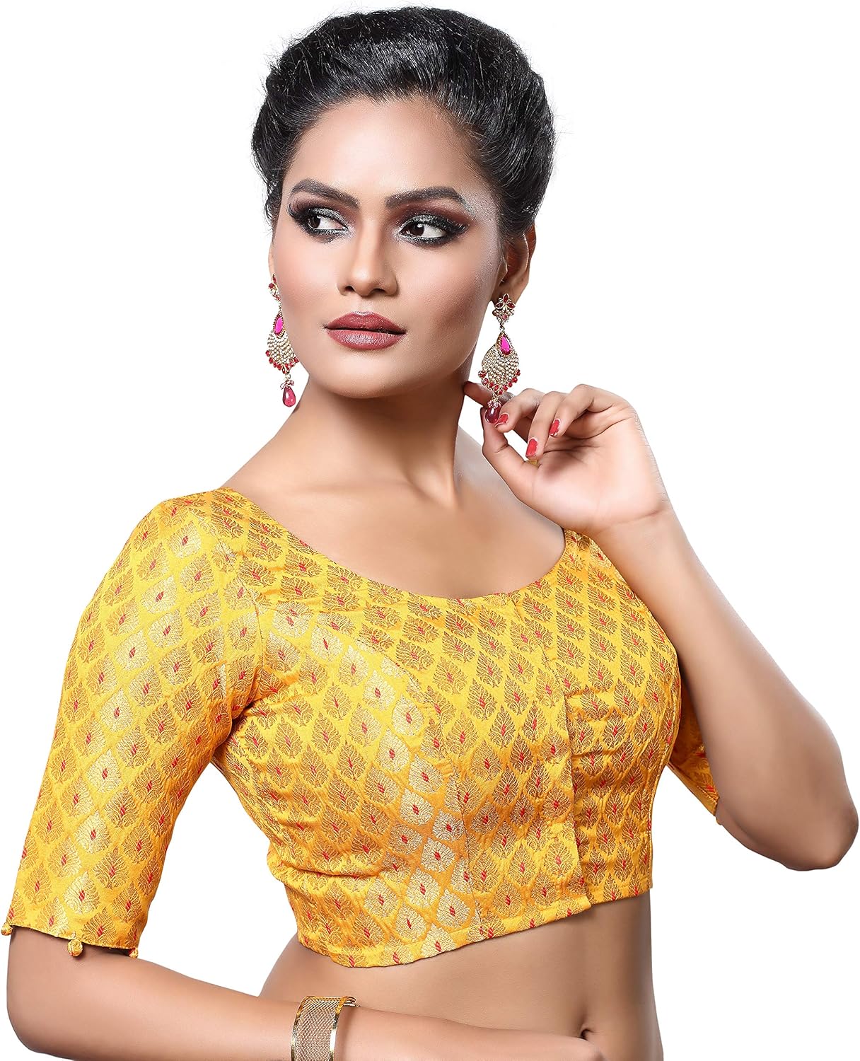 Women's Stitched Readymade Saree Blouse - Image 3