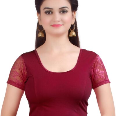 Chandrakala Readymade Blouses for Women Sarees,Stretchable (B102-P)