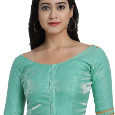 Indian Designer Women Saree Blouse Readymade Choli top indian Styl Solid blouse
