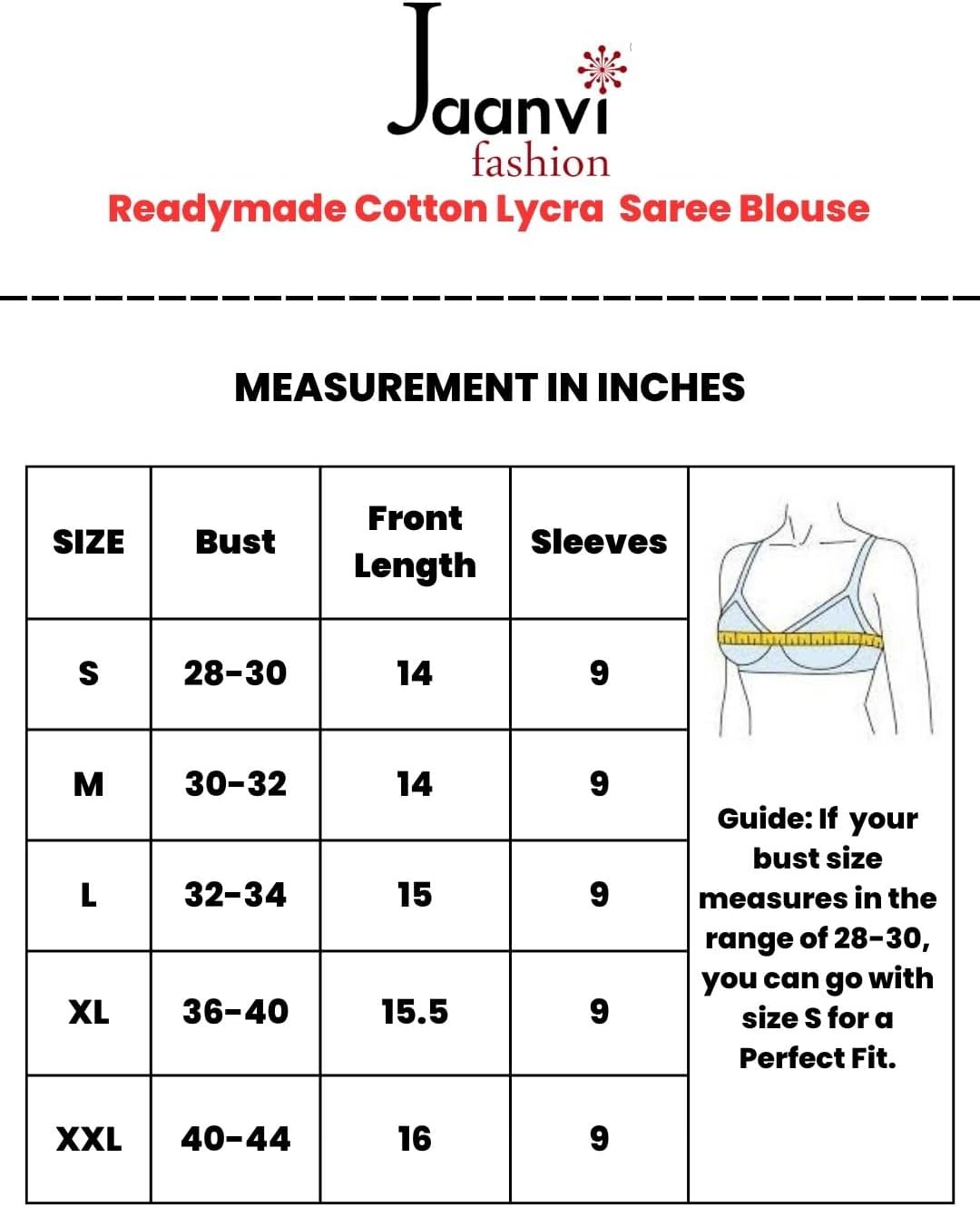 Women's Round Neck Cotton Dobby Lycra Elbow Sleeve Readymade Saree Blouse - Image 6