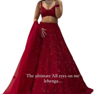 New Indian Ready to Wear Bollywood Style Bridal-Wedding-Parties Lehenga Choli for Indian Women's AKQ1.