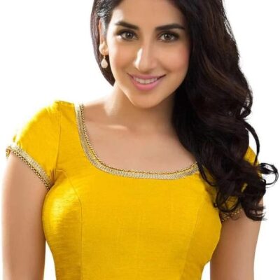 Designer Digital Printed indian sarees traditional dupion silk Blouse with sleeves