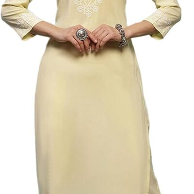 Rayon Solid Women's 2 PC Long Kurta Set