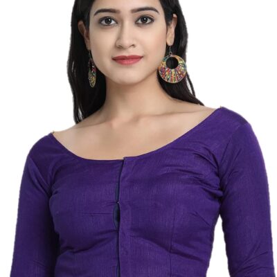 Indian Designer Women Saree Blouse Readymade Choli top indian Styl Solid blouse