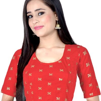 Chandrakala Readymade Blouses for Women Sarees,Stretchable(B202-P)