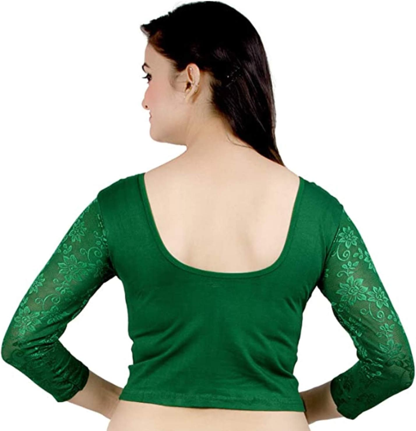 Chandrakala Readymade Blouses for Women sarees,Stretchable (B101-P) - Image 3