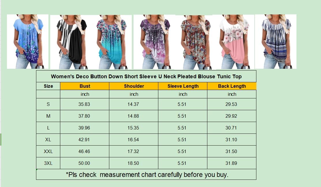 BETTE BOUTIK Women's Summer Tunic Tops Flowy Flare Botton Down Shirts Blouses S-3XL - Image 6