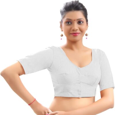 Indian Trendy Pure Cotton Blouse Top Shirt Wedding Choli Saree Skirt Bollywood Indian