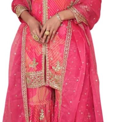 Indian/Pakistani Party and eid ramzan Wear Wedding Wear Sharara Style Salwar Suit for Women