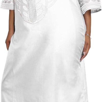 TIDOIRSA African Dresses for Women Elegant, Plus Size African Dress for Girls Withuot Head Wraps for African Wedding Party