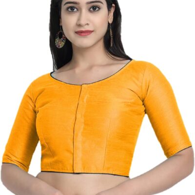 Indian Designer Women Saree Blouse Readymade Choli top indian Styl Solid blouse