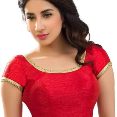 Designer Digital Printed indian sarees traditional dupion silk Blouse with sleeves