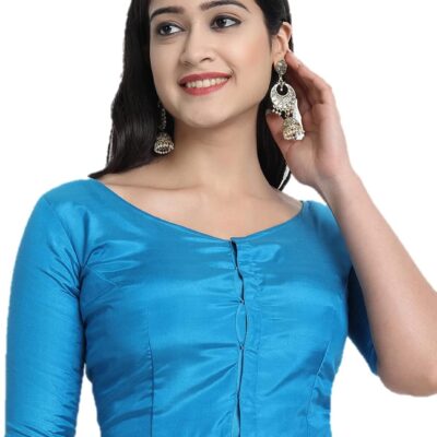 Indian Designer Women Saree Blouse Readymade Choli top indian Styl Solid blouse