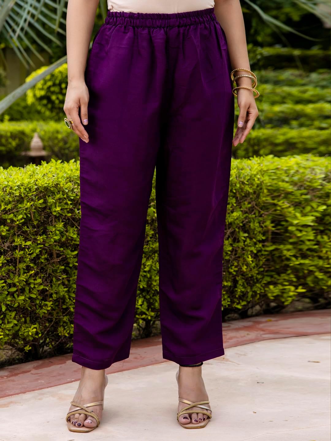 VredeVogel Women's Kurta Pant Set with Dupatta | Embroidered Viscose Roman Silk Kurta Set for Women - Image 7