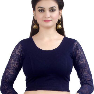 Chandrakala Readymade Blouses for Women sarees,Stretchable (B101-P)