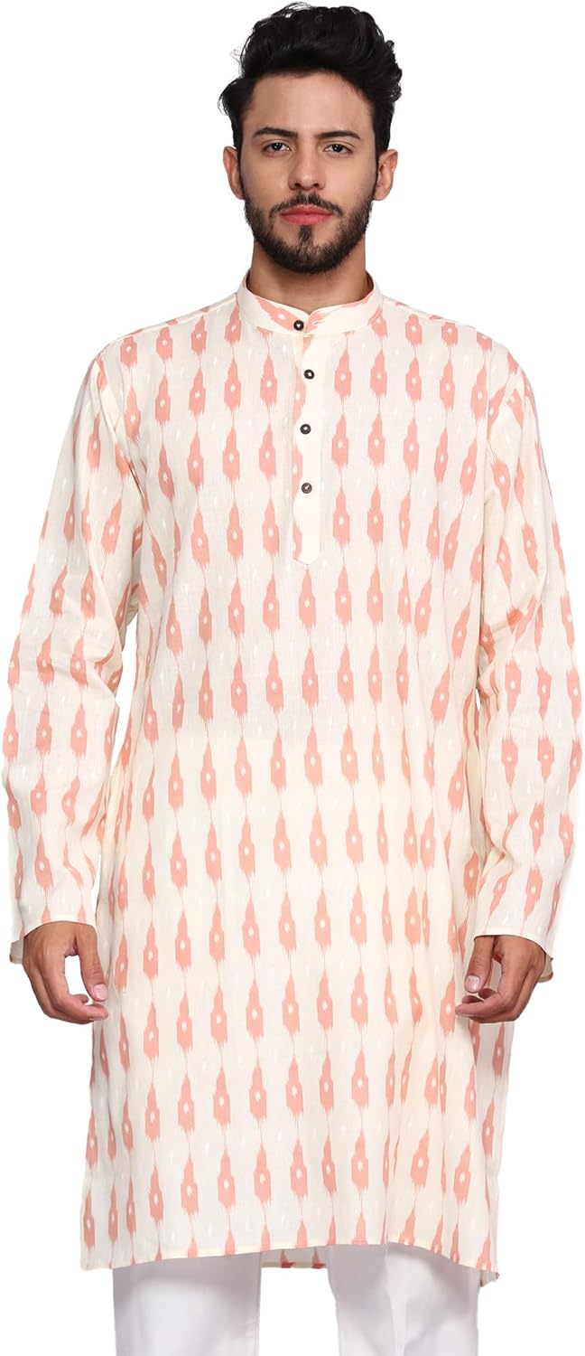 TOSQP27 Mens Cotton Kurta Pajamas Gift Boys Ethnic Wedding Party Grooms Outfit Traditional Festive Long Sleeve - Image 3