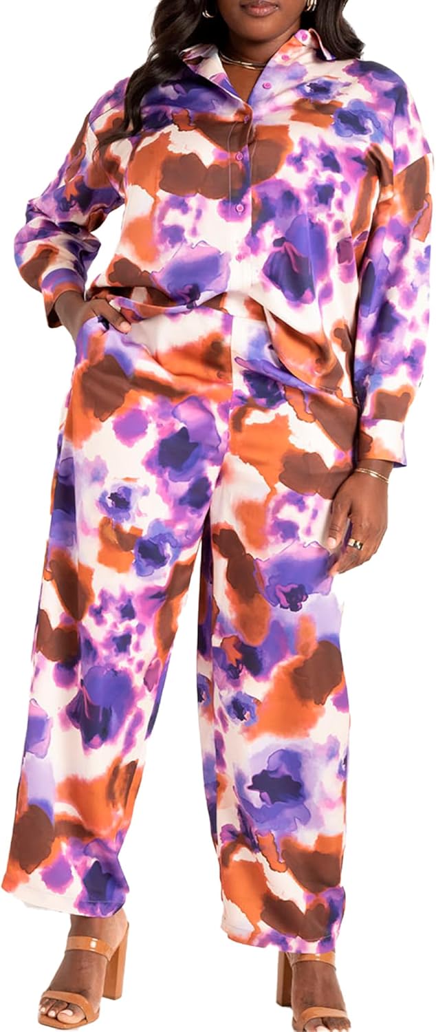 Dreams & Co. Women's Plus Size Long Floral Print Cotton Gown - Image 4