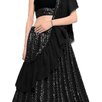 indian ready to wear lehenga choli for women flared party night with stitched blouse 8263-U