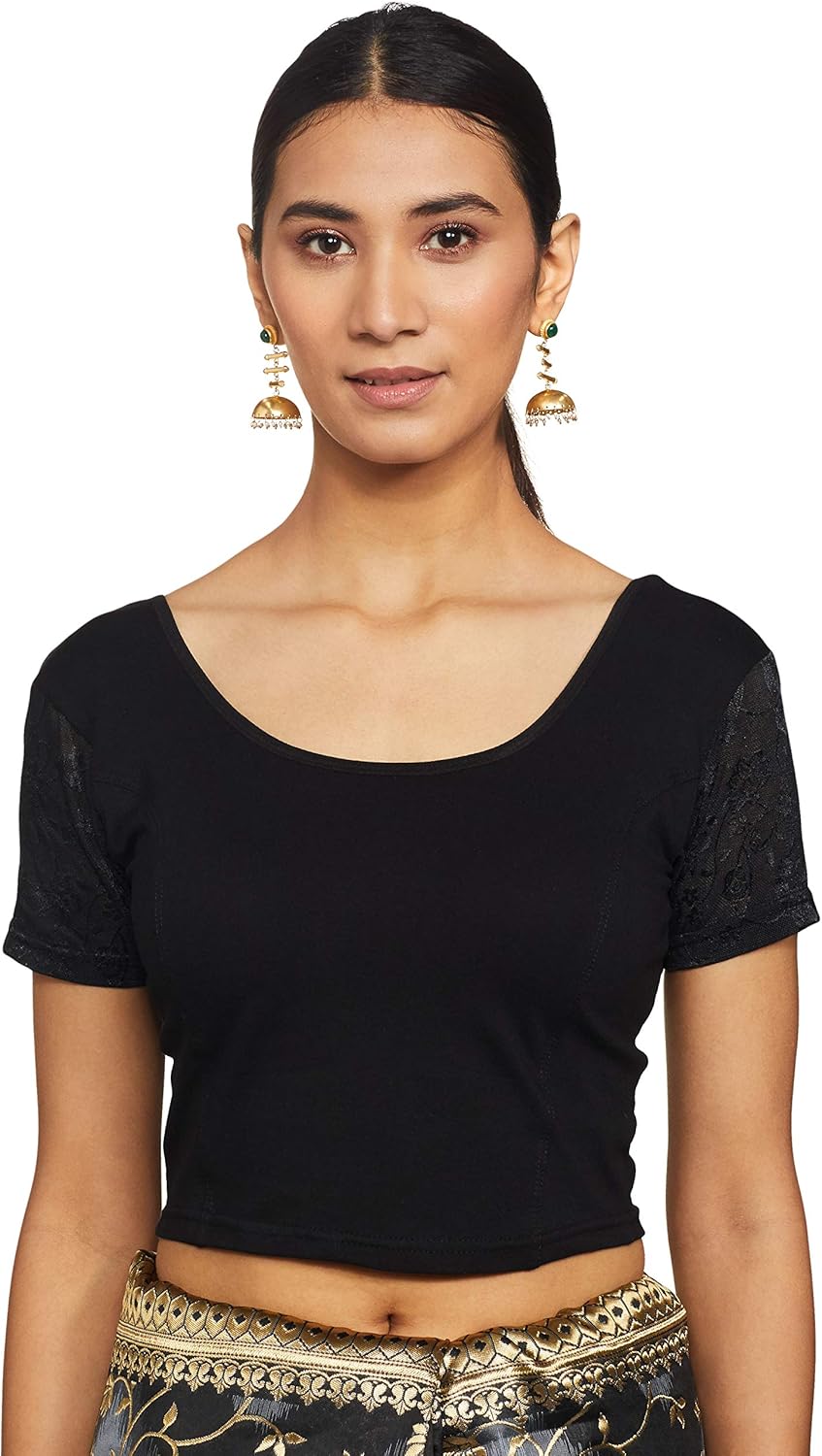 Women's Cotton Lycra Readymade Saree Blouse