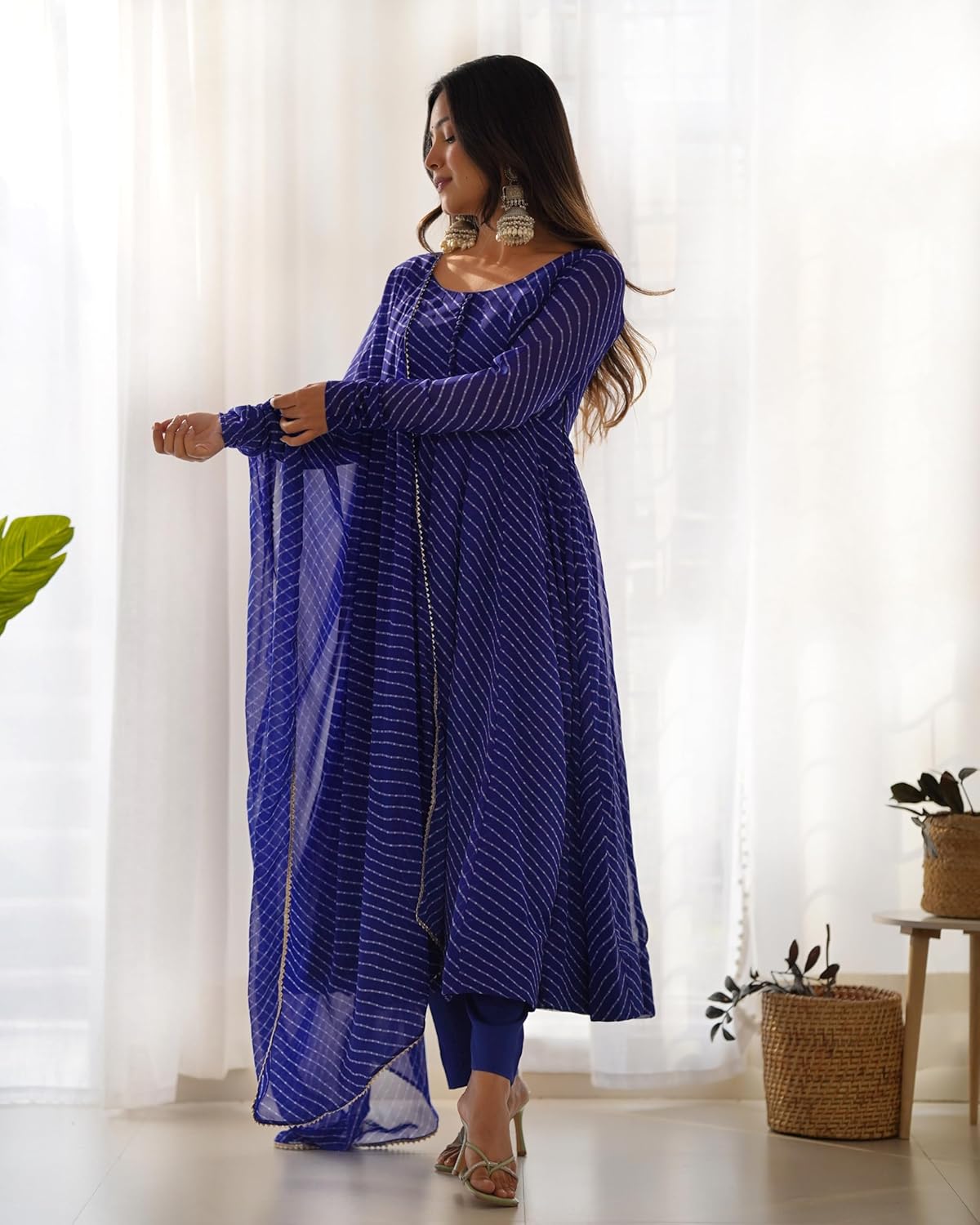Design a New Leheriya Print Ethnic wear Set for Women ready to wear