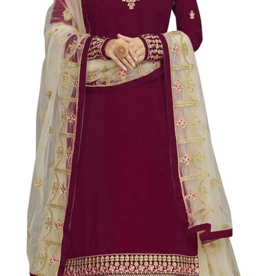 TRENDMALLS Women's Indian/Pakistani Party Wear Wedding Wear Kurta Lehenga Suit Set