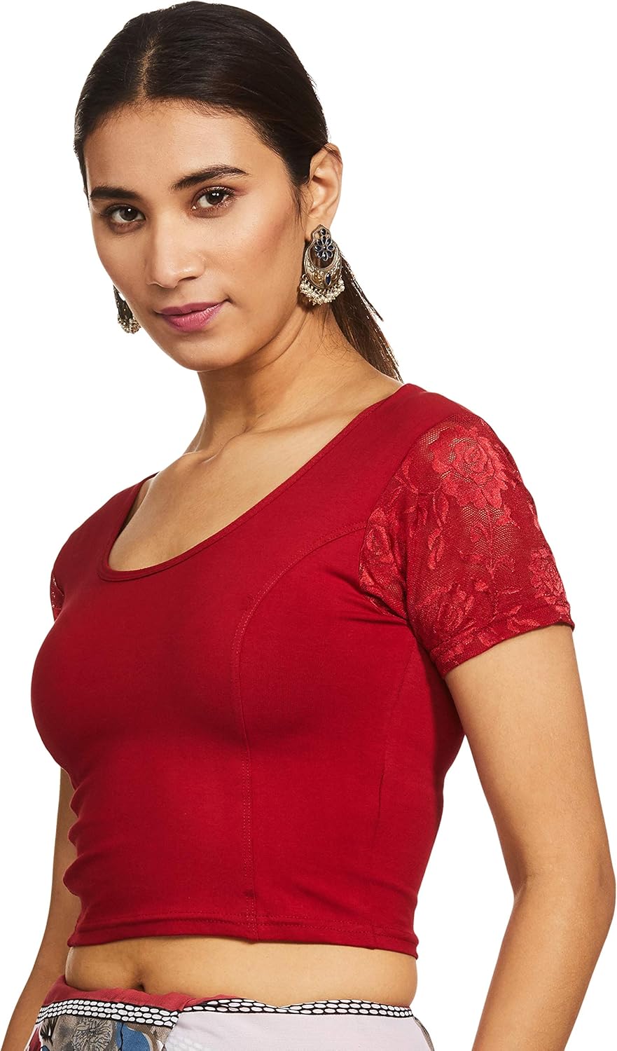Women's Cotton Lycra Readymade Saree Blouse - Image 3