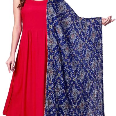 Chandrakala Crushed Dupatta for Women,Shawl Scarf Wrap Chunni (DP-284)