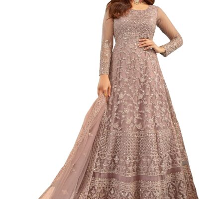 STELLACOUTURE women's indian traditional full length heavy embroidered ethnic salwar suit with dupatta (2318-O)