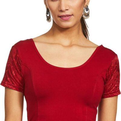 Women's Cotton Lycra Readymade Saree Blouse