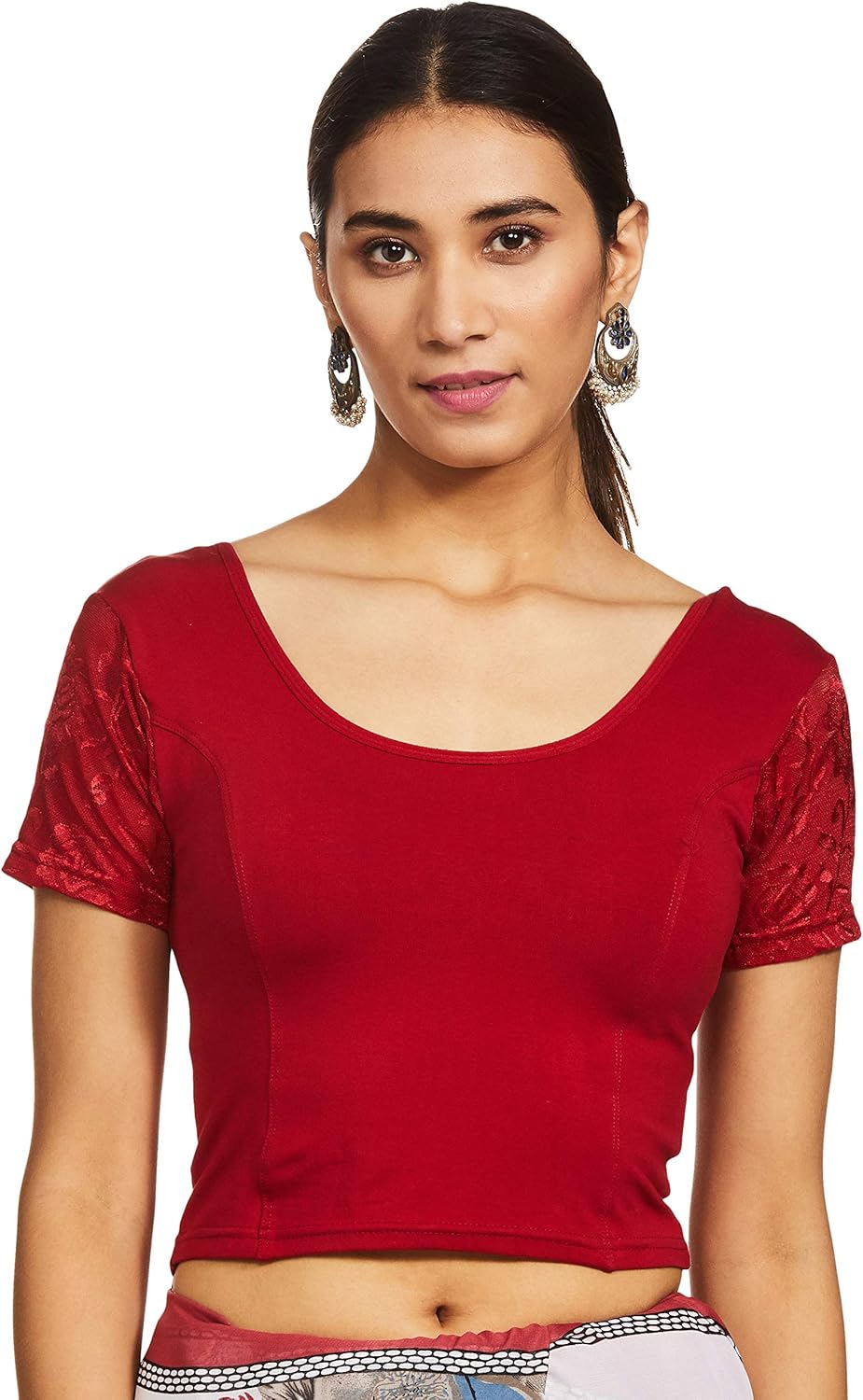 Women's Cotton Lycra Readymade Saree Blouse