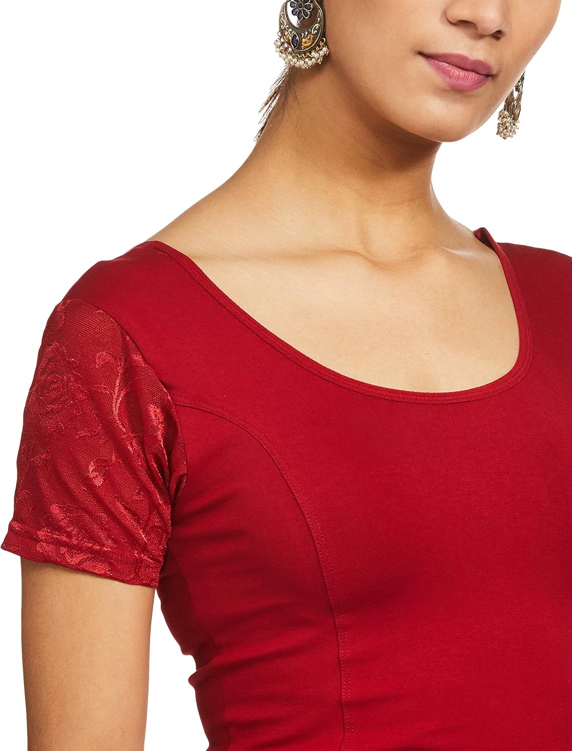 Women's Cotton Lycra Readymade Saree Blouse - Image 4