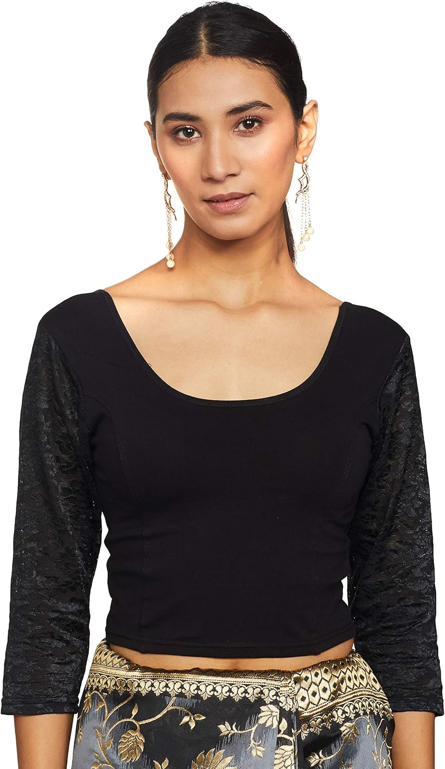 Women's Cotton Lycra Readymade Saree Blouse