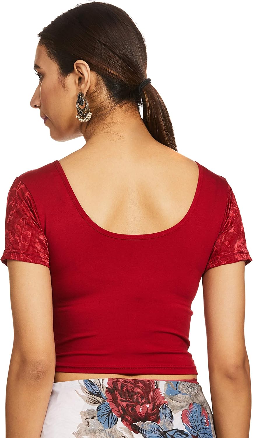 Women's Cotton Lycra Readymade Saree Blouse - Image 2