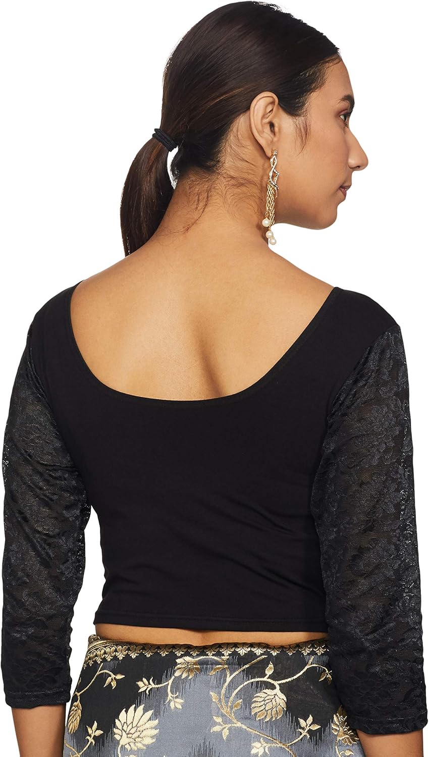 Women's Cotton Lycra Readymade Saree Blouse - Image 2